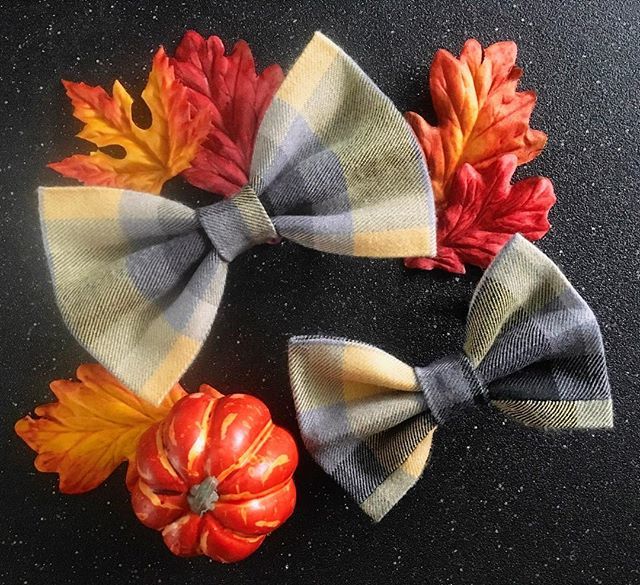 pawtownbandanas's tweet photo. It snowed in parts of town today so Iβm clinging to any piece of fall that I can. These plaid bow ties and many more are available in my Etsy shop. Link is in my bio @pawtown_bandanas π
.
.
.
#bowties #bowtie #dogbowtie #dogbowties #catbowtie #catbow⦠https://t.co/uRToTcfYQs https://t.co/uPc6HkDDsg