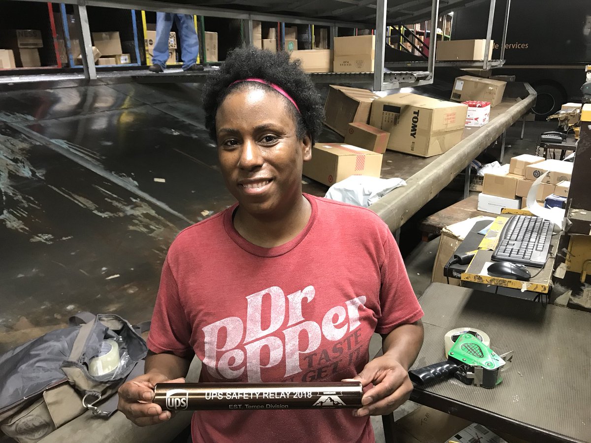 Wellness Champ, Rachel, that works on the Day Sort &amp; Night Sort has helped support #UPSSafetyRelay for the Twilight Sort <a href="/JACMSHubFdrUPS1/">JACMS Hub & Fdr UPSers</a> &amp; has committed to working Safe and Injury free @justinm0217 <a href="/KwandisW/">Kwandis Wilson</a> @UPStempe <a href="/ETHubFdrUPSers/">ET Hub/FeederUPSers</a> <a href="/marc_peeler/">Lenexa NW CHSP</a> <a href="/SfecaFeederSfty/">San Fernando</a> @MidSouthUPSers