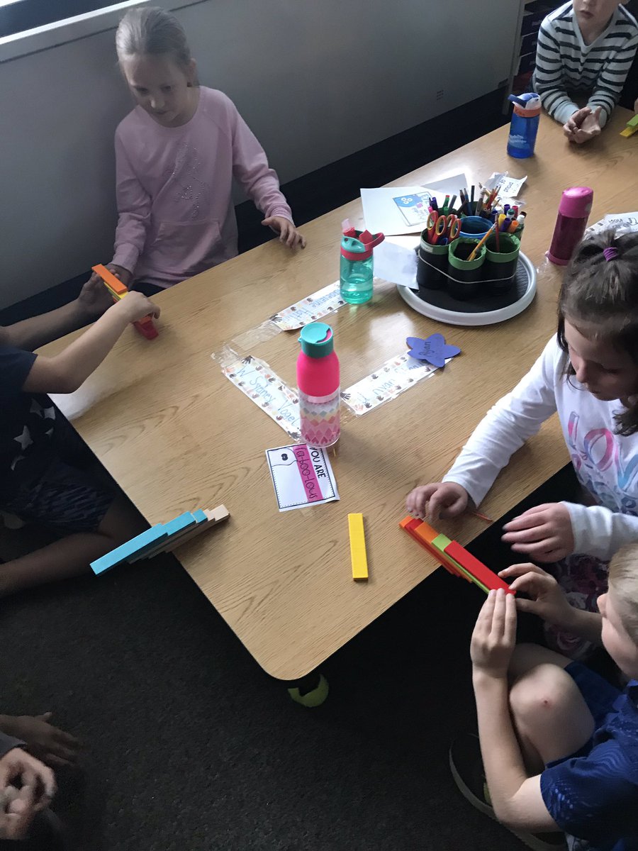 Keva plank challenge with my 2nd graders!! So much fun! #cmakers <a href="/KEVAplanks/">KEVA® Planks</a>