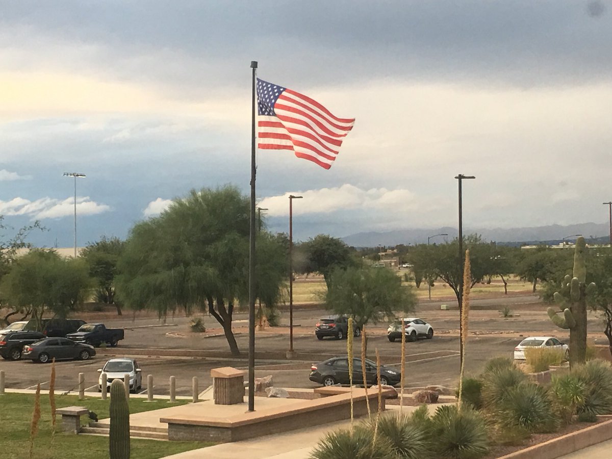 355WG_CC's tweet photo. A few storm clouds @DMAFB but it’s always a beautiful view from my office #desertlightning #america https://t.co/sQ9CJ6MNoa