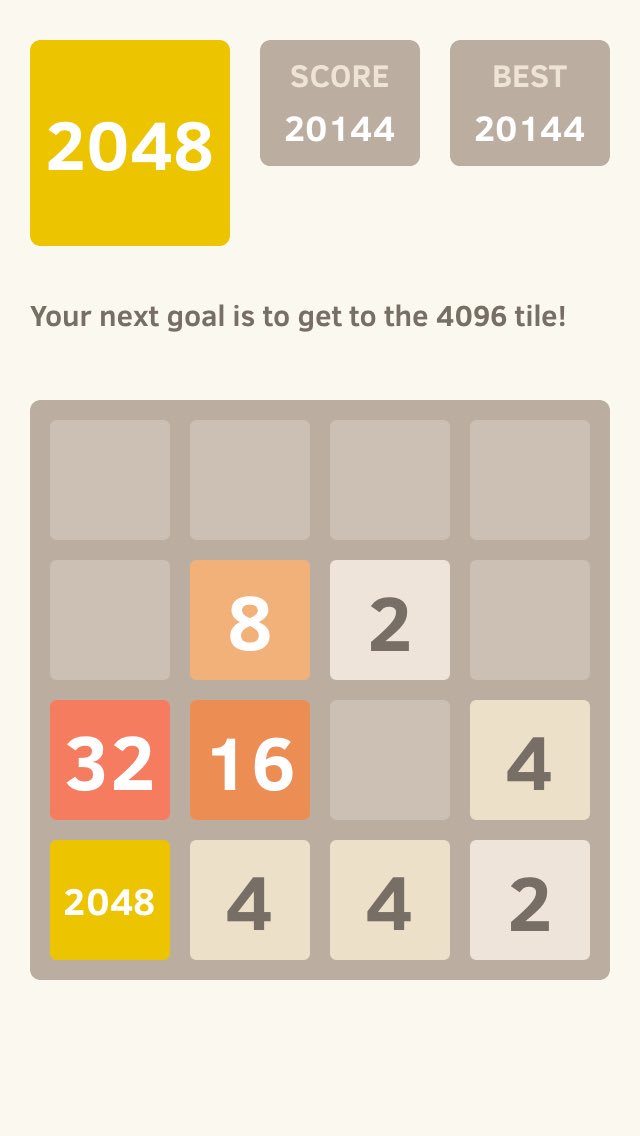 ekill22's tweet photo. I got to the 2048 tile! @2048_game https://t.co/1AWDlEbZOC https://t.co/y94Zr1uwWz
