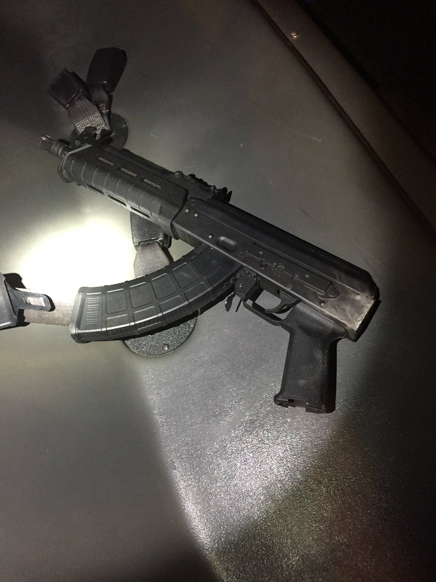 MNPDNashville's tweet photo. BREAKING: Persons in 2 cars, a Ford Mustang &amp; Chevrolet Impala, opened fire on each other on W. Eastland at McFerrin. A male occupant of the Mustang who carried this gun is deceased. This occurred across from The Pharmacy restaurant. No one there was injured. https://t.co/G6LrLBZfkW
