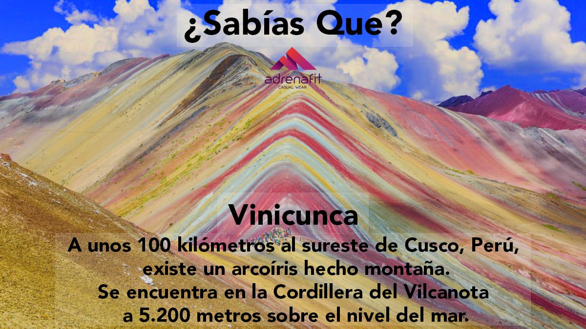 AdrenafitW's tweet photo. El arcoiris no solo está en el cielo, en Perú lo puedes hasta tocar. Conócelo con #Adrenafit https://t.co/3su0uSXF5T