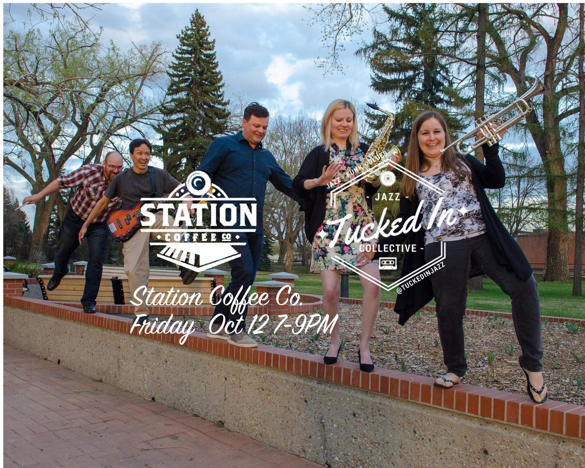 TuckedInJazz's tweet photo. Dont want to wait until next @medhatjazz to hear some great jazz/funk. Come check us out at @StationCoffeeCo on Oct. 12! https://t.co/XNUIJ96TMi