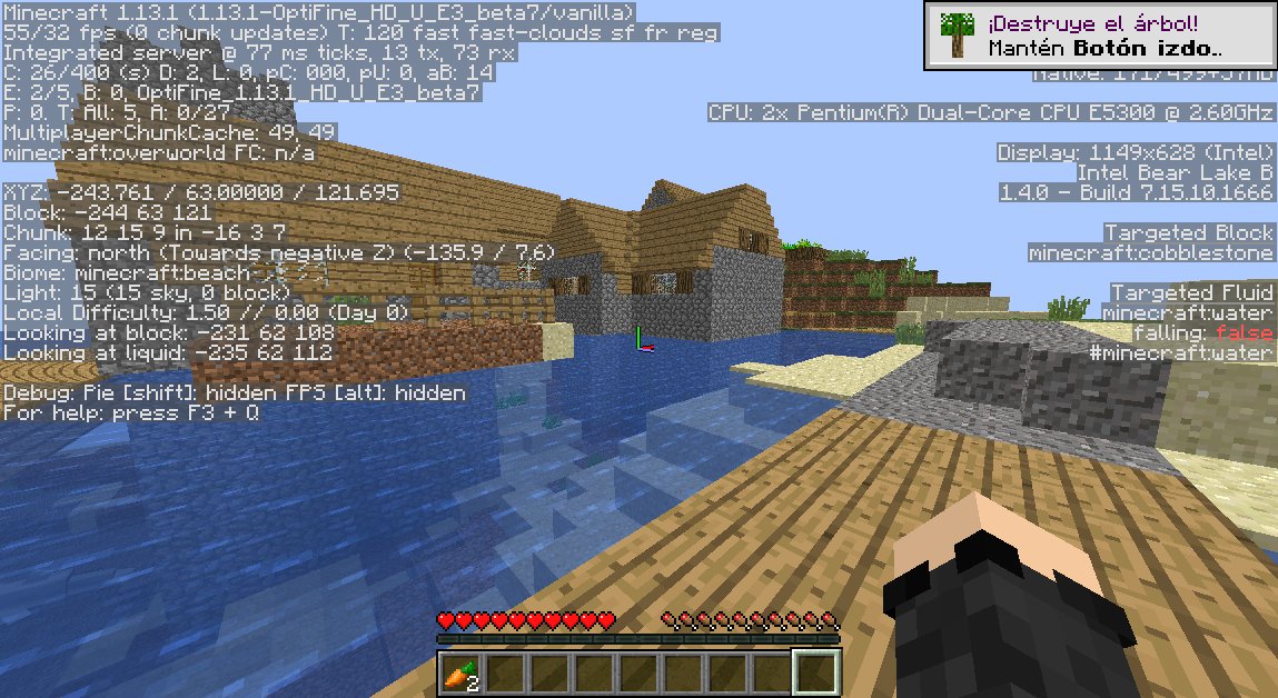 J4v1Sub's tweet photo. Después de que se instalara el MC, he hecho un test de los FPS con la configuración minimamente cambiada del Minecraft por defecto, y luego una con el optifine y todas las configuraciones en minimo!
Con Optifine + Configs / Sin Optifines Ni Configs https://t.co/RoT61otTMY