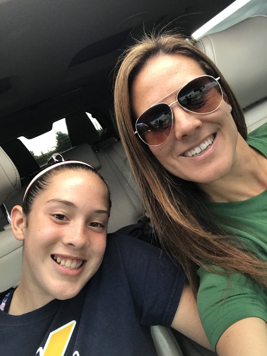 CalPoly_galindo's tweet photo. Mama and daughter time. We catch up on our way to softball practice. #momlife #calthunder #pitchersworld 💙💛⚡️⚾️ https://t.co/p1njg7EGkw