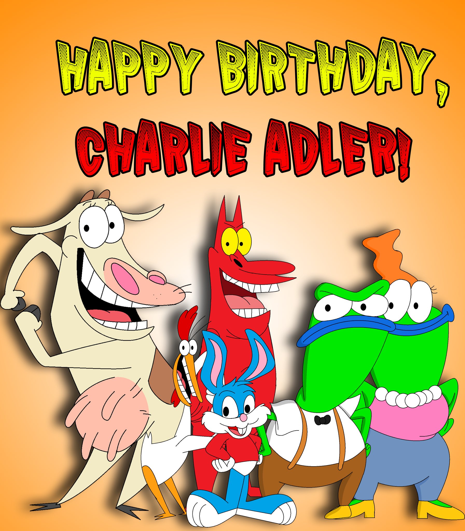 A Happy Birthday tribute to crazy and talented, Drew this for you, Sir! 