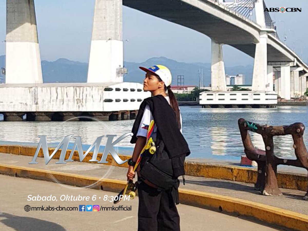 MMKOfficial's tweet photo. Mismong sa Cebu kinunan ang episode tampok ang pagganap ni Elisse Joson sa buhay ng 2018 Asian Games Women’s Street Skateboarding Gold Medalist na si Margielyn Didal. Tunghayan ngayong Sabado, pagkatapos ng The Kids’ Choice! #MMK https://t.co/f49HynaeHe