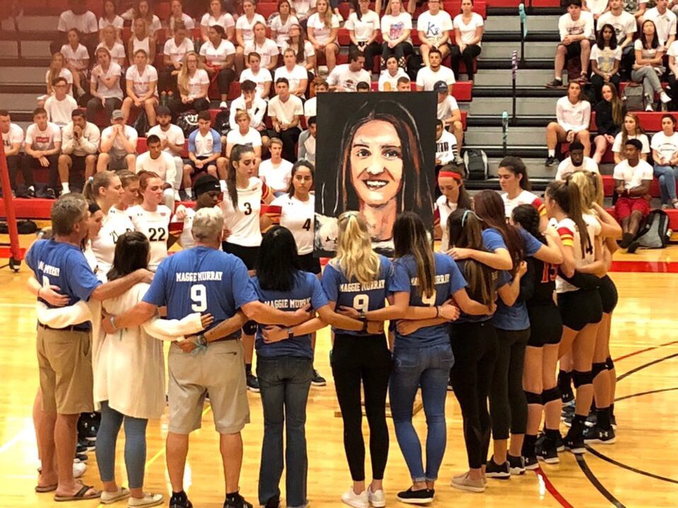 SHUvball's tweet photo. Such an amazing night to honor such an amazing soul. Maggie, we could feel you in the gym tonight. This win was for you, we will always love you♥️ A big thank you to everyone who came out tonight to support, shows how amazing of a community we have😇 https://t.co/yIrUdH6YJ1