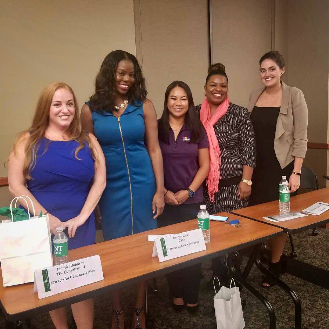 IvieInc's tweet photo. Thanks @UNTConnect for allowing Ivie to join on the panel for Careers in Communications. @UNTCareerCenter https://t.co/XoOA73hem8