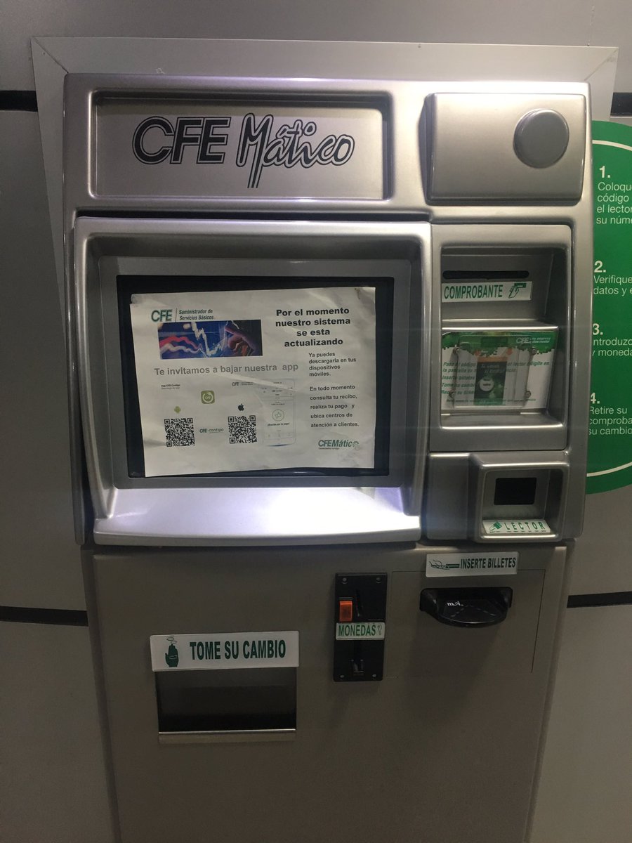 ppmetallica's tweet photo. @CFEmx  como pago si sus máquina no funcionan en Toluca https://t.co/fy7QhVVGcM