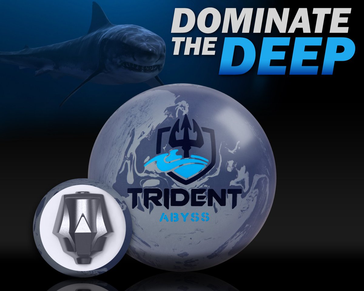 MotivBowling's tweet photo. The Trident Abyss releases world-wide TOMORROW!  Don't miss out on the strongest ball we've EVER made! #GETMOTIVATED #STEPLEFT https://t.co/RpQEgXd8X4