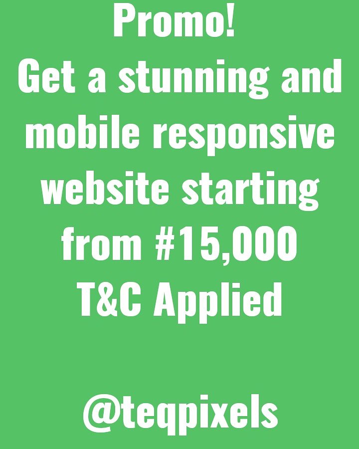 teqlixhq's tweet photo. Independence Promo offer last till ending on October #webdesign #ibadan #lagos #abuja #portharcourt #nigeria #companies #technology #teqpixels https://t.co/uvLNIEKvpH