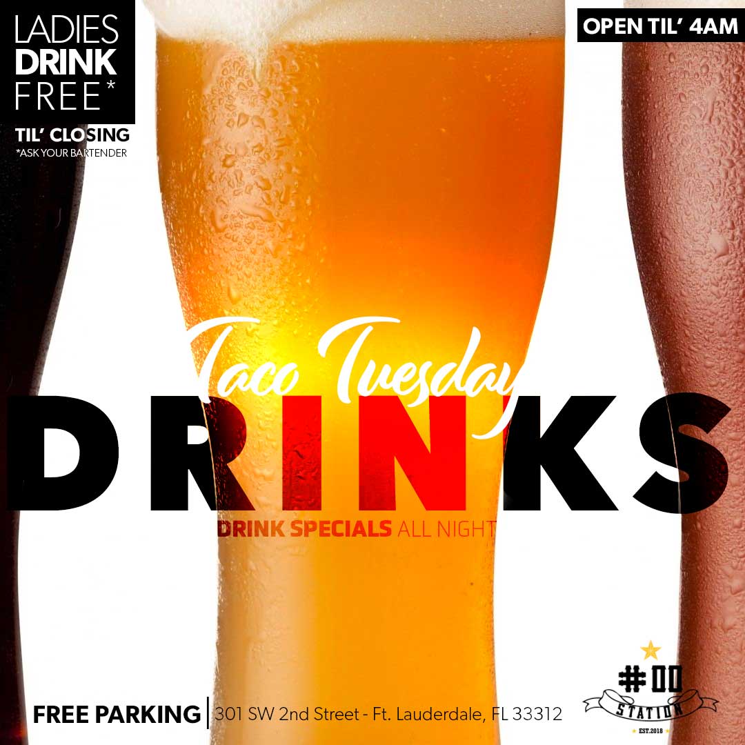 00station's tweet photo. 👉👉👉 Taco 🌮Tuesday Drinks! #tacotuesdaydrinks #inthebiz night. // 2-4-1 Bar.
// FREE PARKING. 
.
.
#tuesdaynight #TransformationTuesday #TuesdayTip #drinks #cocktails #bar #food #drink #beer #party #love #cocktail #friends #summer #bartender #fun #music #drinkup #liquor https://t.co/k3oUJejL1i
