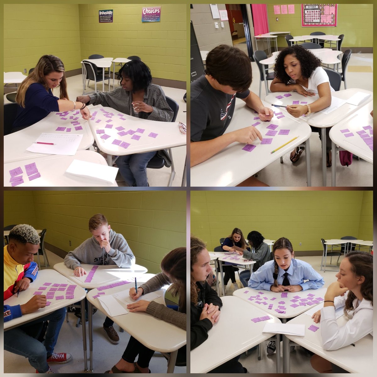 mathchick63's tweet image. #videocollage made by @loloapps Algebra 2 with trig students playing Function Transformation Match