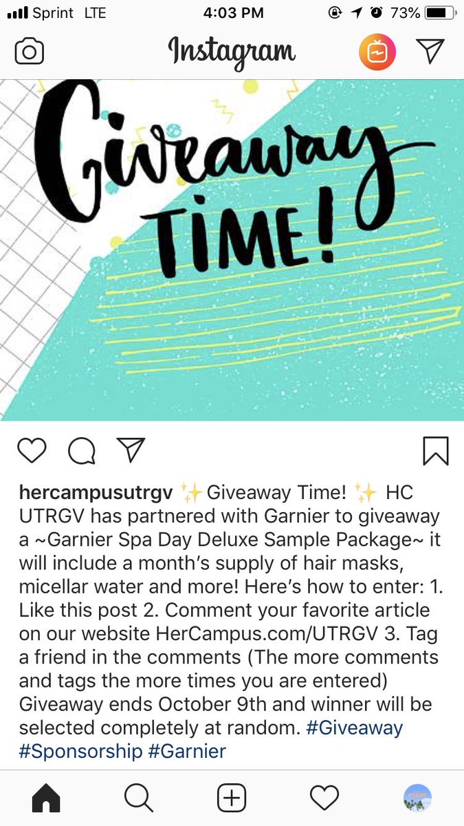 We’re doing a giveaway on our Instagram @ hercampusutrgv make sure to go enter!