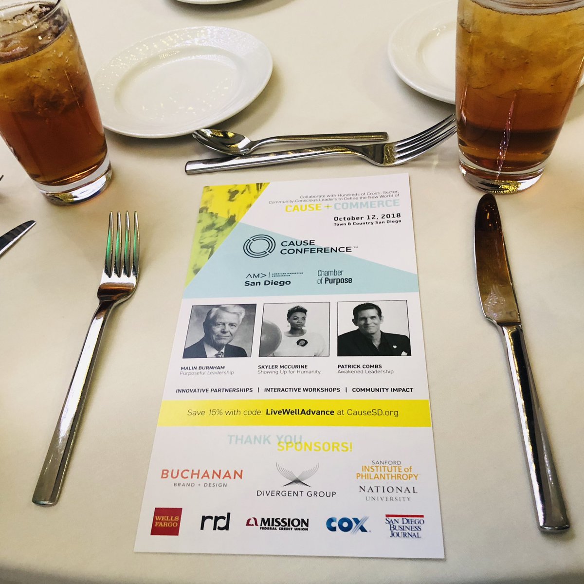 AMASanDiego's tweet image. NEXT FRI, OCT 12: #LiveWellAdvance participants get a special offer for #CauseSD! Keep the creative juices flowing with cross-sector, purpose-driven leaders and innovators to elevate #SanDiego. SEE LINEUP: causesd.org/speakers #LiveWellSD @livewell_sd