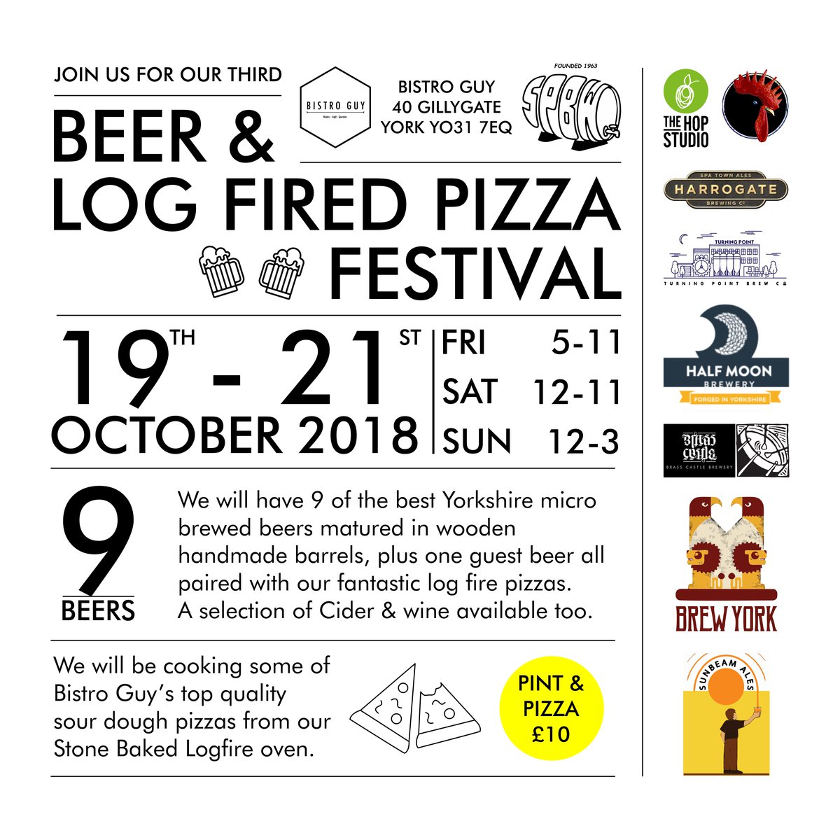 YorkSPBW's tweet photo. 🍺 &amp; 🍕klaxon: were really starting to get geared up for our autumnal beer and pizza festival @BISTROGUYYORK  beers all ordered and maturing biggest number and range so far will be 12 on over the weekend @YorkBeer @YorkCAMRA @theyorkmix https://t.co/hRYPPQKhd8