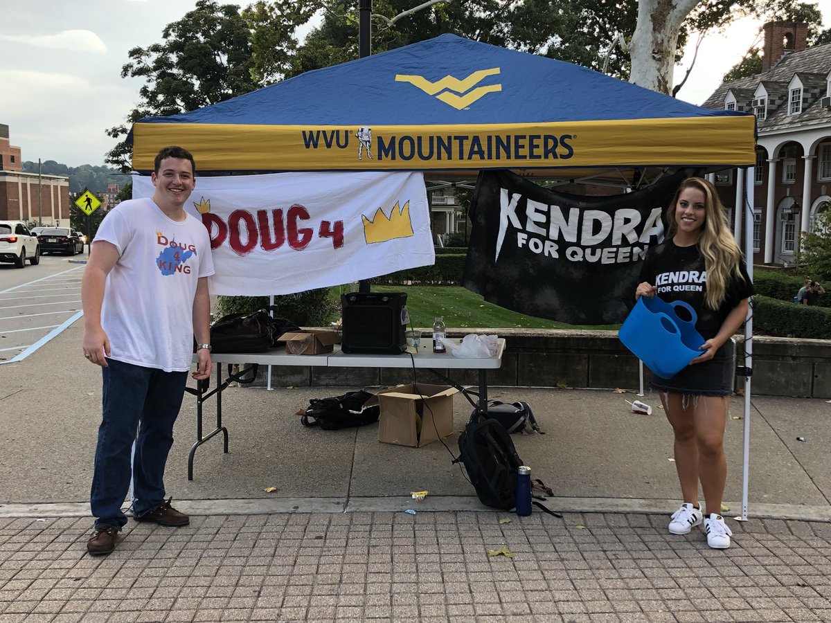 We are out here until polls close! Feel free to get a piece of candy and talk to us! #Doug4King #Kendra4Queen