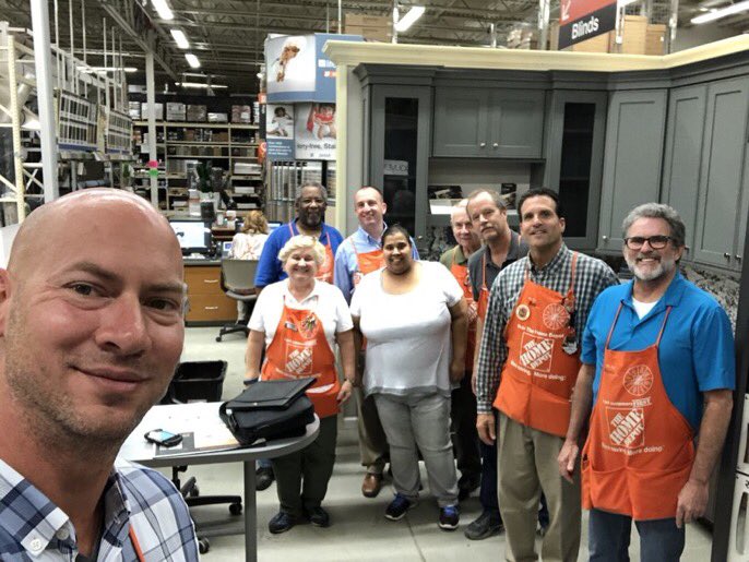South Jersey team is spreading the word about Cabinet Makeover in 4 stores today. Thanks to the great store associates. oh yeah and measure tech Matt generated an appointment!!sales team is up.  @MarkAHomedepot <a href="/larryhoerner/">Larry Hoerner</a> <a href="/HDI_Andrew/">Andrew MacGillivray</a> <a href="/THDCogorno/">Dave Cogorno</a>