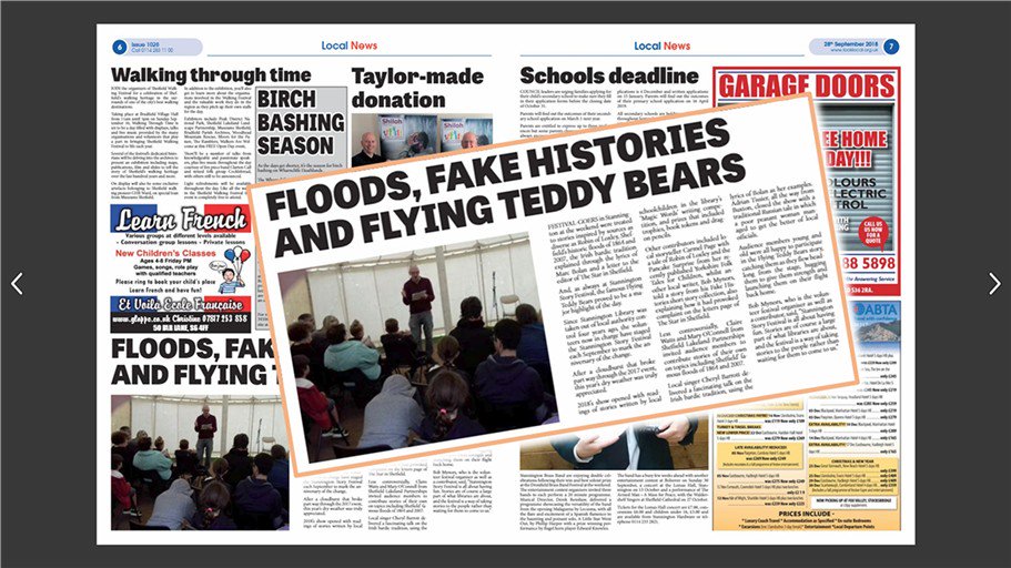 stannstoryfest's tweet photo. Read about Stannington Story Festival in @Look_Local: click here https://t.co/cz3i59wvTR then scroll through to pages 6/7. #SheffEvents @SheffLocal @NorthSheffield @SheffLibraries #Sheffieldissuper https://t.co/mnpq4JBXco