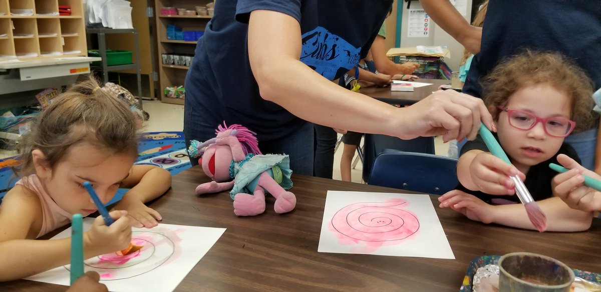 Bearcreek students loving Art class!