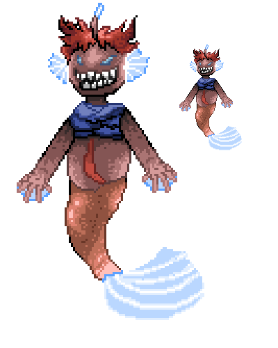 RexTheMissingno's tweet photo. #Octobit Day 2: Mermaid/Harpy 
Based on an angler fish and an old OC of a system member https://t.co/6NSTNxP6rn