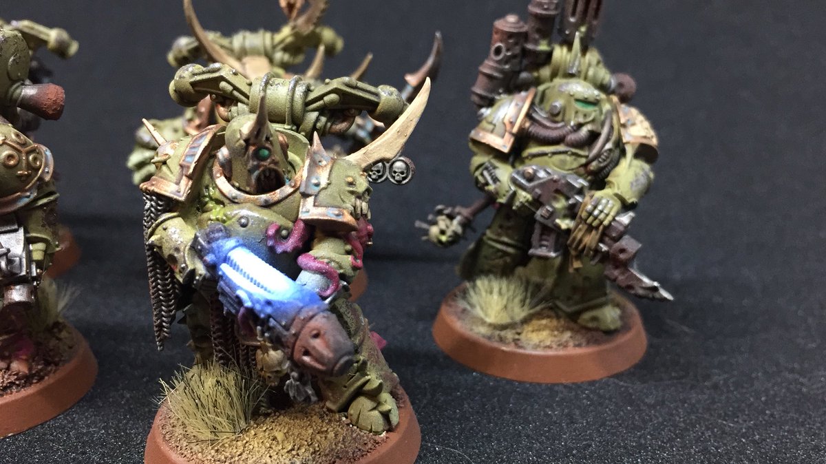 BrushAndPaint's tweet photo. #malathon18 #warmongers #wh40k #nurgle #deathguard #Warhammer40000 @TheLonelyHavocs @minipaintinghq @vidpui @Wolfsherz @KrunchyMaki @errantwolfdave
Finished Next 7 marines. Praise nurgle ! https://t.co/jwizi0OBxP