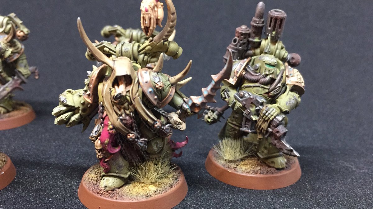 BrushAndPaint's tweet photo. #malathon18 #warmongers #wh40k #nurgle #deathguard #Warhammer40000 @TheLonelyHavocs @minipaintinghq @vidpui @Wolfsherz @KrunchyMaki @errantwolfdave
Finished Next 7 marines. Praise nurgle ! https://t.co/jwizi0OBxP