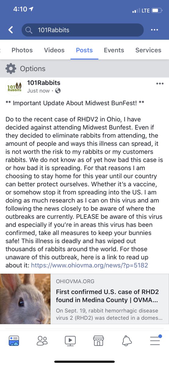 101RabbitsHaley's tweet image. IMPORTANT! Please read! I will not be attending Midwest BunFest like I originally planned. Link to article: ohiovma.org/news/?p=5182