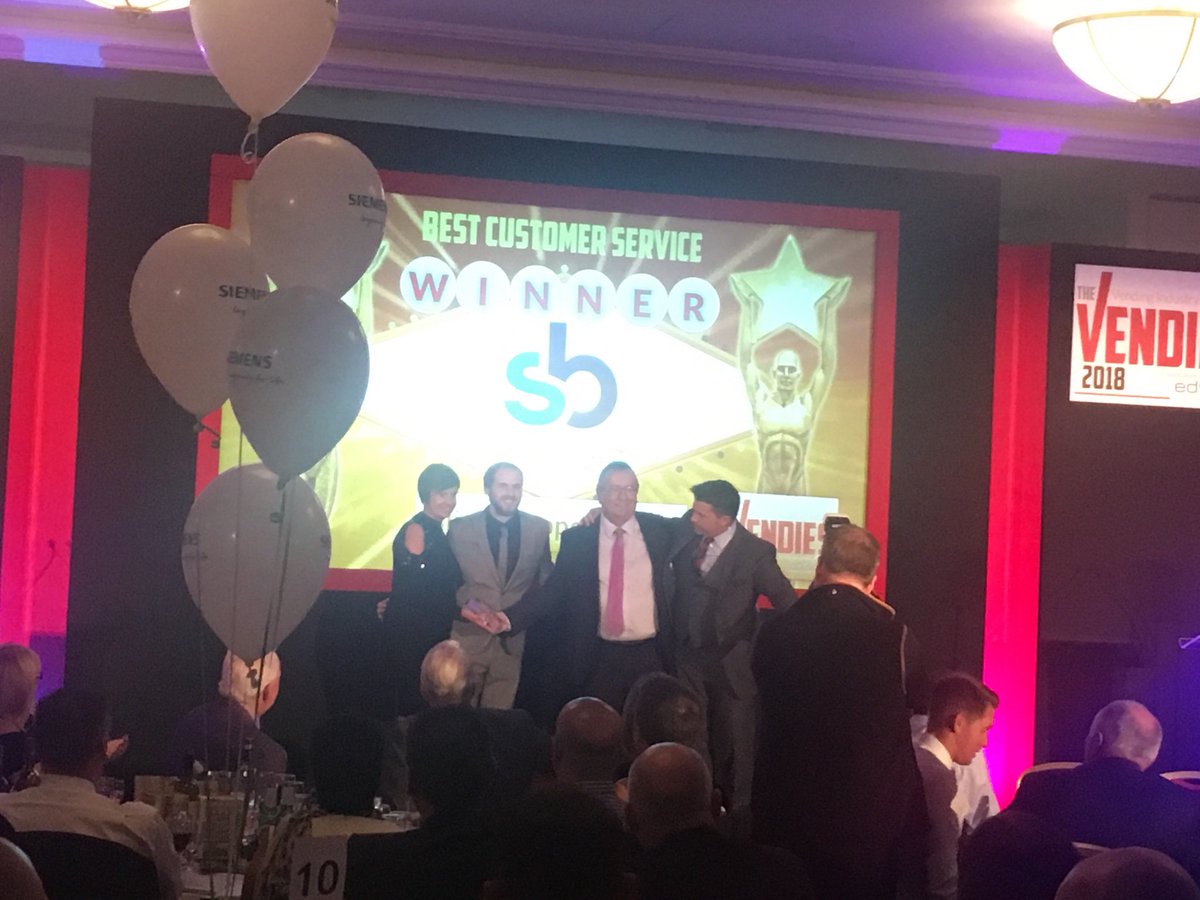 the_vendies's tweet image. Best Customer Service in the supplier categories goes to
Client Support Team @SB SoftwareUK
 #Vendies2018