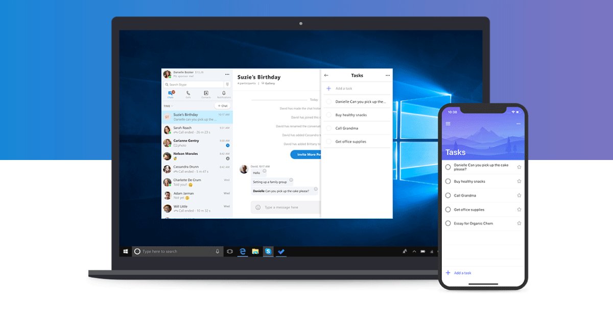 Skype and Microsoft To-Do integration
