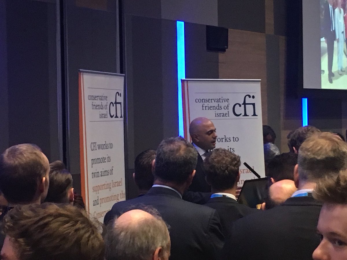 rsangsterkelly's tweet photo. Last reception of #CPC18 : Conservative Friends of Israel @JBrokenshire 
@sajidjavid @ShaunBaileyUK https://t.co/jIARqvy3ea