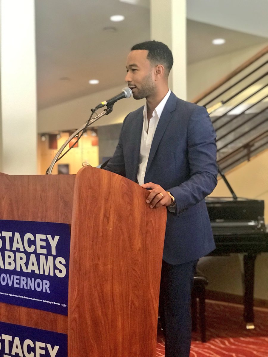 Dem_SCP's tweet image. So thankful to have had the opportunity to see @johnlegend speak today in support of @staceyabrams at @GeorgiaStateU! #gapol #TeamAbrams