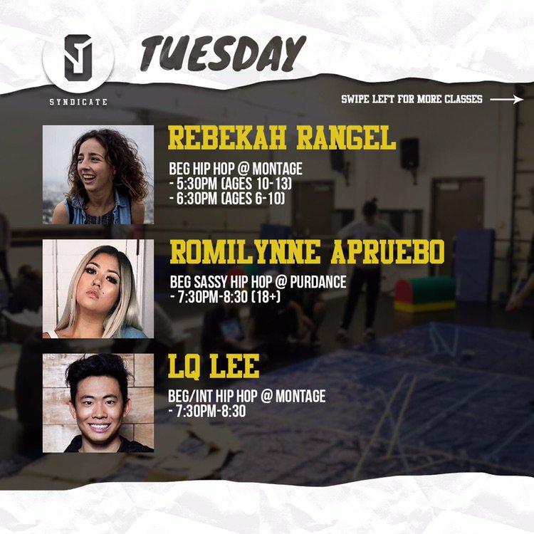 syndicate_dance's tweet photo. WEEKLY CLASSES (10/1-10/7)
Get that training in y'all! 
#SyndicateDance #SyndicateWeekly https://t.co/RNlv1KpEkC
