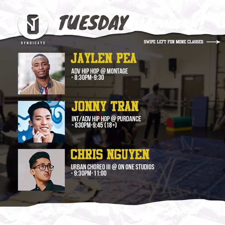 syndicate_dance's tweet photo. WEEKLY CLASSES (10/1-10/7)
Get that training in y'all! 
#SyndicateDance #SyndicateWeekly https://t.co/RNlv1KpEkC