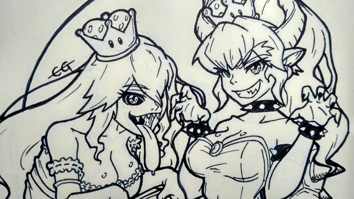 _DemiuM_'s tweet image. Inktober day 1 - Bowsette &amp;amp; Booette

Comienzo Inktober con un día de retraso (que raro... yo llegando tarde a algo 😐) con una pequeña aportación al momaso de la temporada. La que has liado sin querer, Nintendo. #Inktober2018