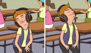 Yo escuchando las mismas 5 canciones todos los días