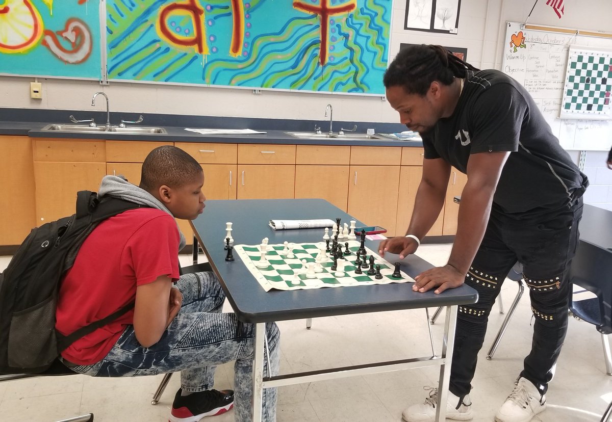 deitramatthews's tweet photo. After School Chess Club is in full swing at St. Andrews Middle School! We are SO grateful for our volunteers and their commitment to impacting lives!
#AfterSchoolProgramming #21stCenturyProgramming
#ChessClub
@RichlandOne @derrickglover97 @JamettaHodges @millfarmbilly @jlayned https://t.co/sY4KZxoQhp