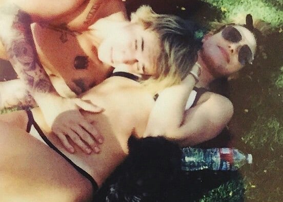 April 9, 2015. Hailey via Instagram: "Good start to coachella." (just the first picture).