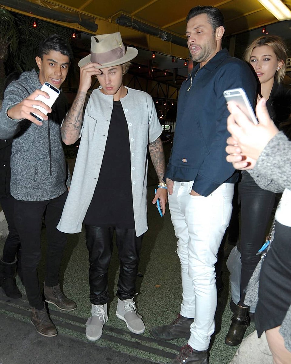 April 9, 2015. Hailey, Justin and Joe out in Los Angeles.