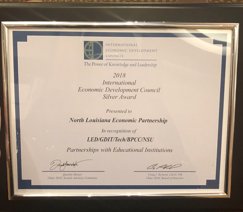 North Louisiana Collaboration Earns National Award: LED, @THE_NLEP cited for partnership with General Dynamics Information Technology, regional colleges. 
opportunitylouisiana.com/led-news/news-…