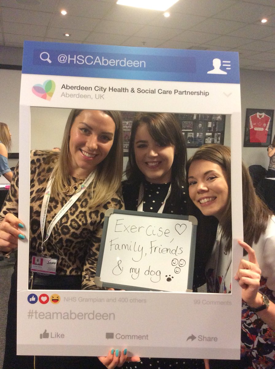 HSCAberdeen's tweet photo. It’s #selfmanagement week so we’ve been asking some of our staff how they manage their own health and well-being @hayley_buchan @Reid1Sandy @u01salf @hollielinksabdn @LisalinksABDN  #sharediscovergrow https://t.co/vLadXXEQM2