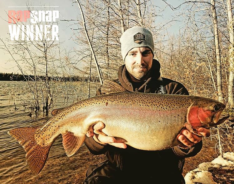 rapalacanada's tweet photo. Congrats to Cody for winning our September #Rapsnap Photo Contest with this chunky PB Rainbow Trout!
Remember to keep using the hashtag #Rapsnap on Instagram and FB for your chance to be entered to win our monthly Rapala prize pack! https://t.co/Y7XDNUJORu