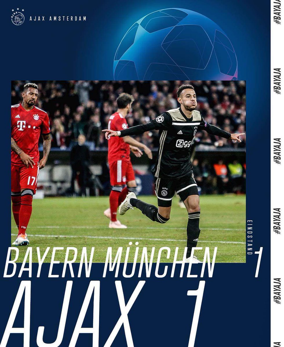 Zwaar genoten en het punt is meer dan verdiend! #bayaja #UCL #ajax