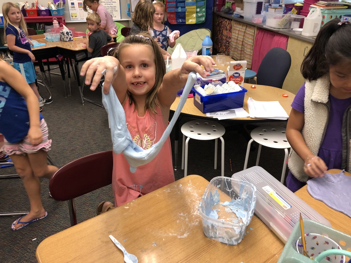 AngEberhart's tweet photo. It’s Slime Time for after school enrichment! It’s a ton of messy fun! https://t.co/rU7i1N5TSO