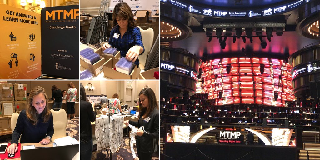 mtmpseminar's tweet photo. Putting the final touches on registration - check, built the new MTMP concierge booth - check, and reviewed the digital signage at OMNIA night club for tomorrow's Opening Night Gala - check! #MTMP2018 https://t.co/CJ3HKOiTOk