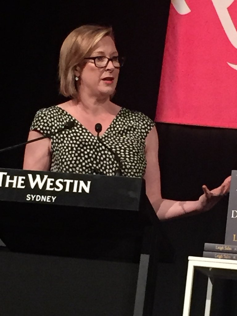 “Walk towards what you fear, it fills you with growth” Leigh Sales #businesschicks #WomeninFocus