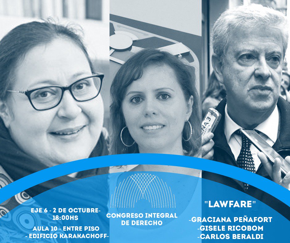 CidDerecho's tweet photo. AHORA
El cierre de la tercera edición del Congreso Integral de Derecho. Junto a @gracepenafort, Carlos Beraldi y Gisele Ricobom. #CID2018 https://t.co/NSX3v0G4RV