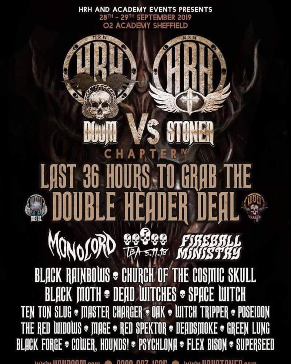 fireballmin's tweet photo. Stoked to be playing next year’s HRH Doom Vs Stoner weekend! Plan ahead and get your early bird advance tix this week only at https://t.co/Vr4vpMgfoQ
....
#hrh #hrhdoomvsstoner #doom #stoner #stonermetal #doommetal #beermetal #stonerdoom #keepitheavy #monolord #fireballministry https://t.co/WmIOhf9qNx